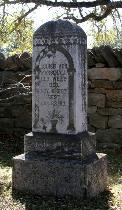 German tombstone in Cherry Spring cemtery, Texas