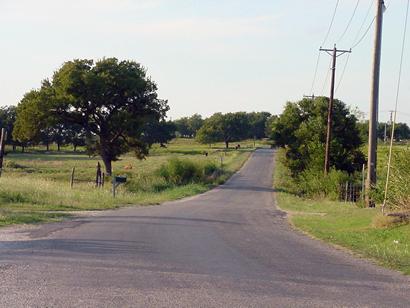The road to Corn Hill, Texas