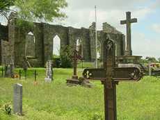 St. Dominic Church ruin and cemetery, D'Hanis, Texas