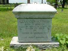Tombstone of Bandera's  sheriff killed by Indians