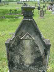 Tombstone in Old D'Hanis, Texas