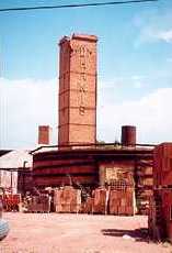 D'Hanis, Texas brick kiln and chimney