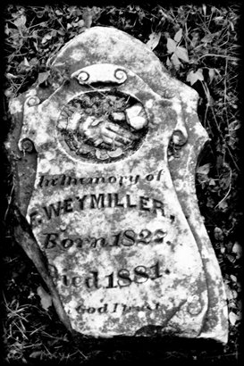Tombstone fragment in Old D'hanis  Cemetery