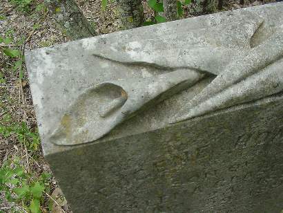 Decker TX - Rogers Cemetery Stone Calla Lily