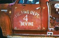 Fire truck in Devine, Texas