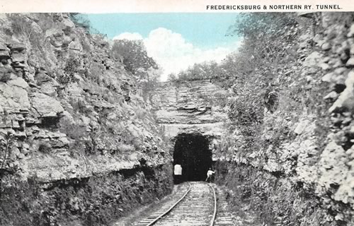 Fredericksburg TX Fredericksburg &amp; Northern Railroad Tunnel 1938