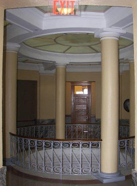 Georgetown, TX - The restored 1911 Williamson County courthouse  rotunda