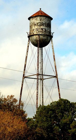 Gruene Texas old water tower