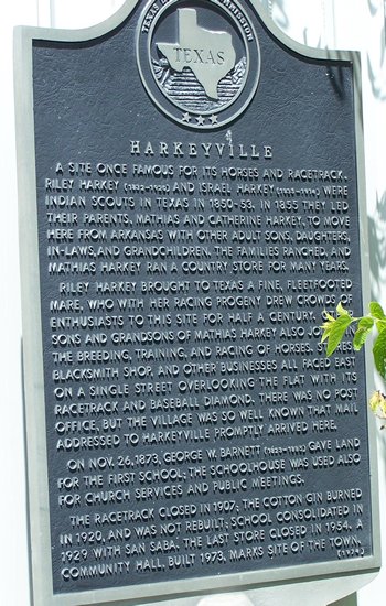 Harkeyville  TX historical marker