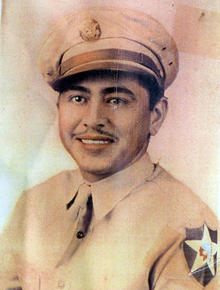 Augustine Sanchez in US Army uniform, WWII