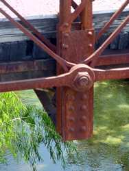 Joppa, Texas iron bridge detail