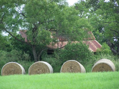 New hay old farm house , Texas hill country