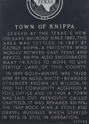 Texas - Town of Knippa historical marker