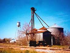 Silo and watertower, Manor, Texas