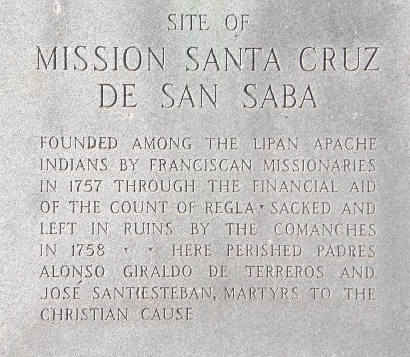 Site of Mission Santa Cruz de San Saba