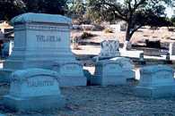 tombstones of Menard Wilhelm family