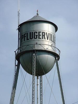 Pflugerville Texas Water tower