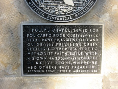 Polly TX - Polly's Chapel historical marker