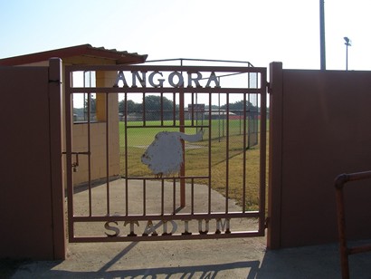Rocksprings TX Angora Stadium gate