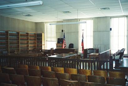 Rocksprings TX -  Edwards County Courthouse courtroom