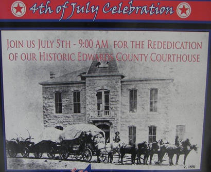 Rocksprings TX -  Edwards County Courthouse old photo