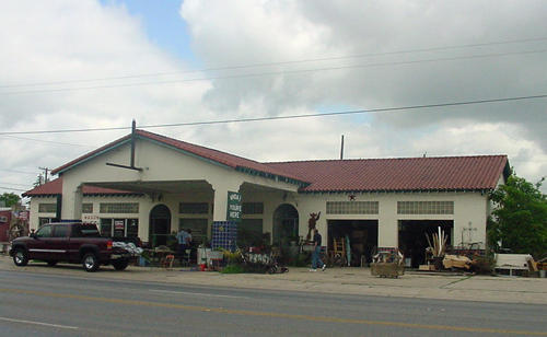 Sabinal, Texas old gas station