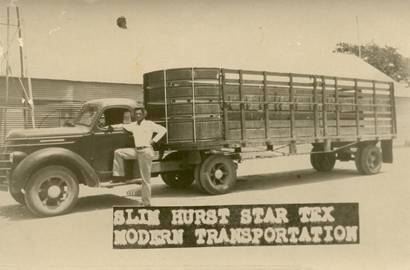Slim Hurst cattle trailer Star Texas 