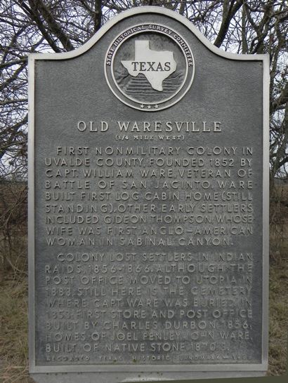 TX - Old Waresville Historical Marker 