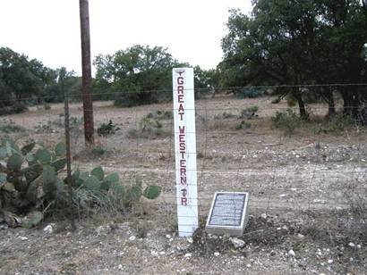 Great Western Trail Menard County TX Marker