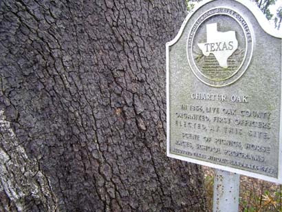 Texas - Live Oak County Charter Oak Historical Marker