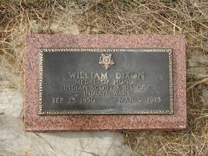 William Dixon Indian Scout Indian Wars Medal of Honor marker