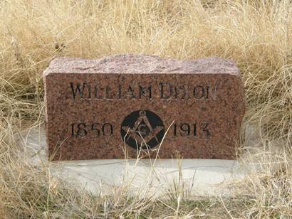 William Dixon 1850-1913 marker