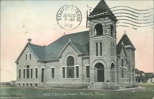 Anson Tx - M. E. Church, 1912