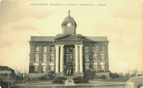 Aspermont Texas - 1911 Stonewall County Courthouse