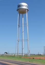 Brownfield, Texas water tower