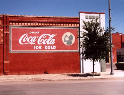 Coca Cola sign, Colarado, Texas