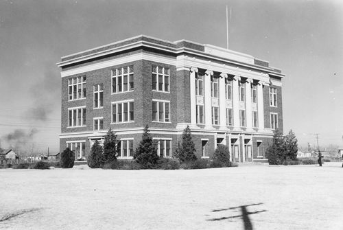 Colorado City, Texas - Mitchell County courthouse old photo
