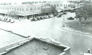 Crosbyton Texas street scene, old photo