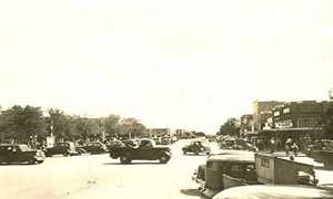 Downtown Crosbyton Texas, old photo