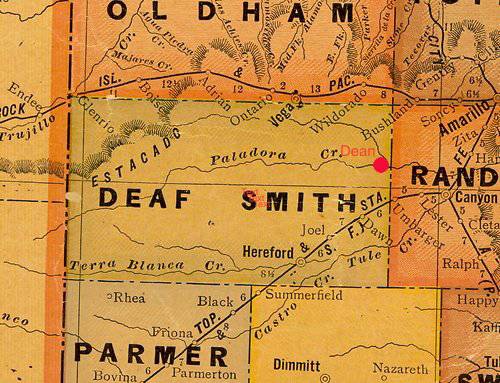 Deaf Smith County map