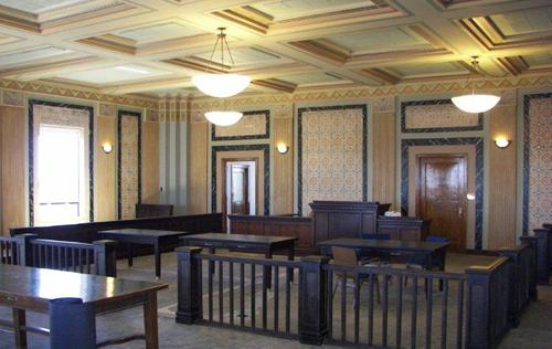 Moore County Courthouse courtroom, Dumas Texas