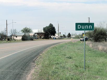 Dunn Tx  Highway Sign