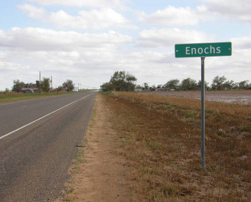 Enochs Tx Road Sign