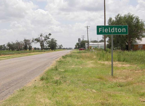Fieldton Tx Road Sign