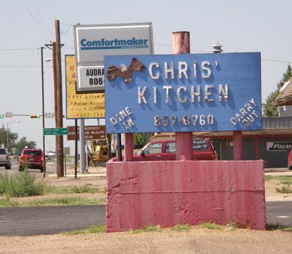 Fritch Texas cafe sign