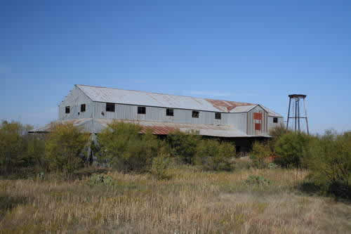 Old cotton gin in Funston, Texas