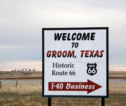 Groom Texas -  Welcome Sign