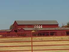 6666 barn in Guthrie, Texas