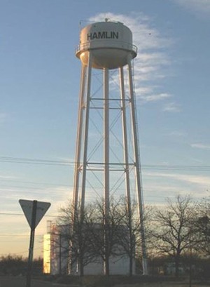 Hamlin Texas water tower