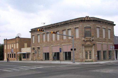Haskell TX stone building Main Street
